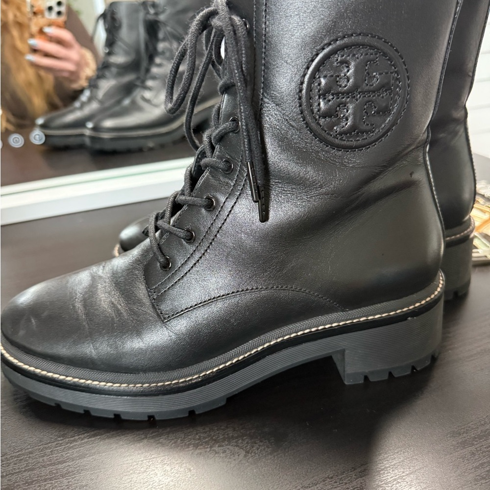 Tory Burch combat boots size 9.5